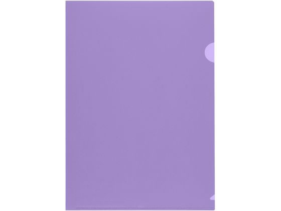 プラス クリアーホルダー高透明 A4 10枚 パープル 80165 FL-184HO 1パック(ご注文単位1パック)【直送品】