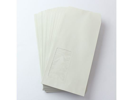 寿堂 窓付封筒 長3 グレー 100枚 3294 1パック（ご注文単位1パック）【直送品】