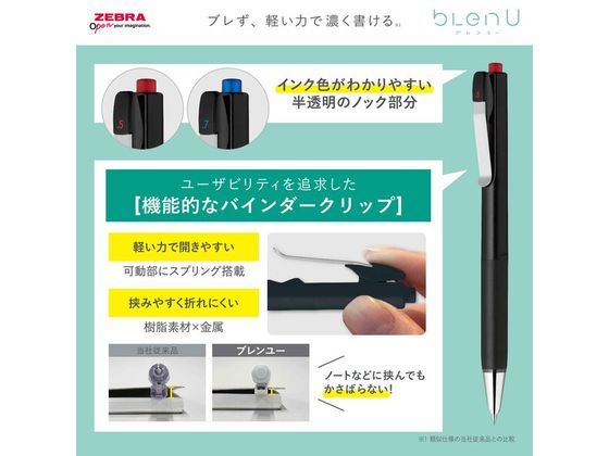 ゼブラ ブレンユー 0.7mm 青 BA87-BL 1本（ご注文単位1本）【直送品】