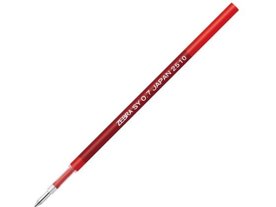ゼブラ ブレンユー替芯 SY-0.7芯 赤 P-RSY7-R 1本（ご注文単位1本）【直送品】