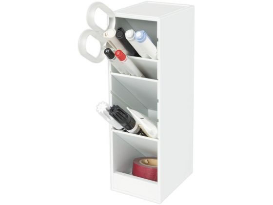 カール事務器 ツールスタンド・カスタム スリムサイズ ホワイト TS-011-W 1個（ご注文単位1個）【直送品】