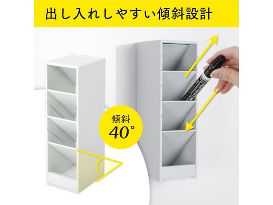 カール事務器 ツールスタンド・カスタム スリムサイズ ホワイト TS-011-W 1個(ご注文単位1個)【直送品】