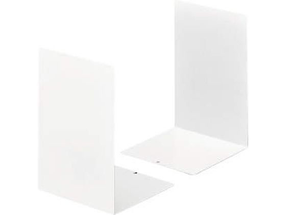 ライオン事務器 ブックエンド ホワイト 2枚組 L-60N 223-73 1組（ご注文単位1組）【直送品】
