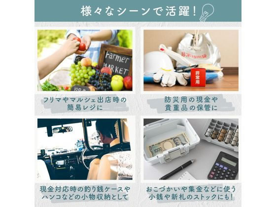 カール事務器 手提金庫 ポータブルキャッシュケース ライトグリーン 1個(ご注文単位1個)【直送品】