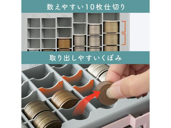 カール事務器 手提金庫 ポータブルキャッシュケース ピンク CX-003-P 1個（ご注文単位1個）【直送品】