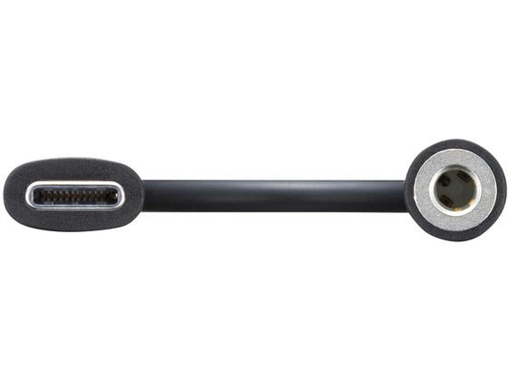 サンワサプライ Type-Cオーディオ変換アダプタ MM-ADUSBTC4TK 1個(ご注文単位1個)【直送品】