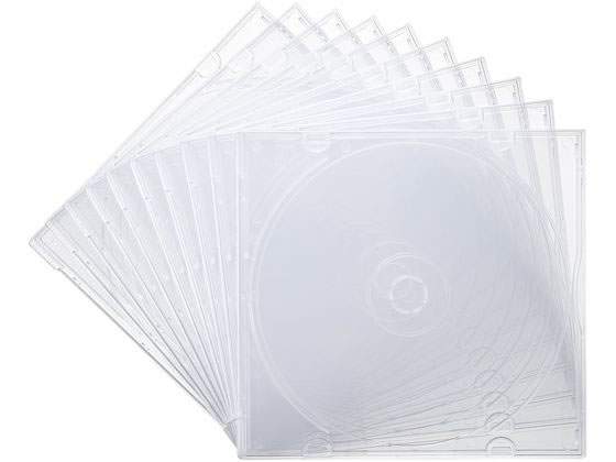 サンワサプライ Blu-ray・DVD・CDケース(10枚セット) FCD-PUS10CL 1パック（ご注文単位1パック）【直送品】