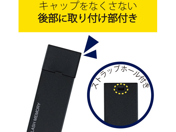 エレコム USBメモリ 64GB MF-MSU2B64GBK 1個(ご注文単位1個)【直送品】