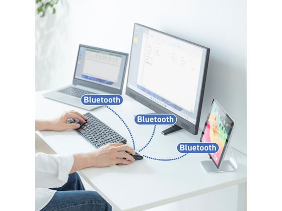 サンワサプライ 静音Bluetooth5.0 IR LEDマウス(5ボタン・薄型) 1個（ご注文単位1個）【直送品】