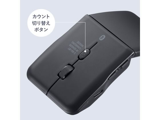 サンワサプライ 静音ワイヤレス IR LEDコンボマウス(5ボタン・薄型) 1個（ご注文単位1個）【直送品】