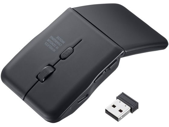 サンワサプライ 静音ワイヤレス IR LEDマウス(5ボタン・薄型) 1個（ご注文単位1個）【直送品】