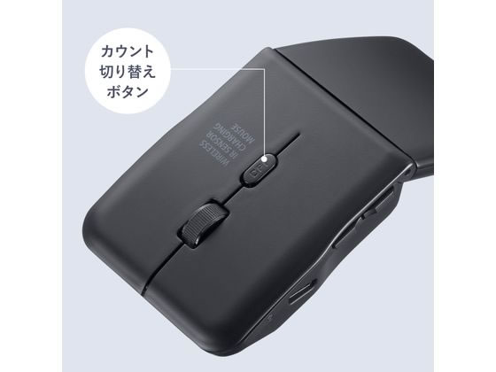 サンワサプライ 静音ワイヤレス IR LEDマウス(5ボタン・薄型) 1個（ご注文単位1個）【直送品】