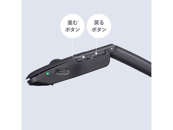 サンワサプライ 静音ワイヤレス IR LEDマウス(5ボタン・薄型) 1個（ご注文単位1個）【直送品】