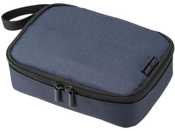 サンワサプライ トラベル小物ポーチ(195×135×55) IN-AD11NV 1個(ご注文単位1個)【直送品】