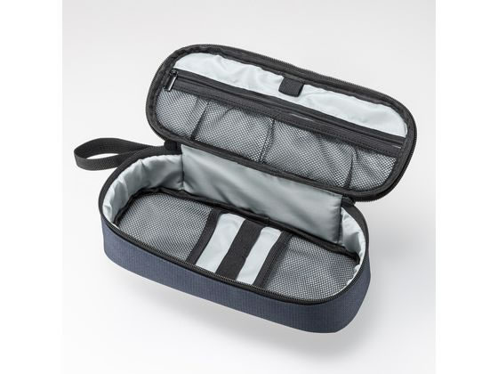 サンワサプライ トラベル小物ポーチ(245×100×65) IN-AD13NV 1個(ご注文単位1個)【直送品】