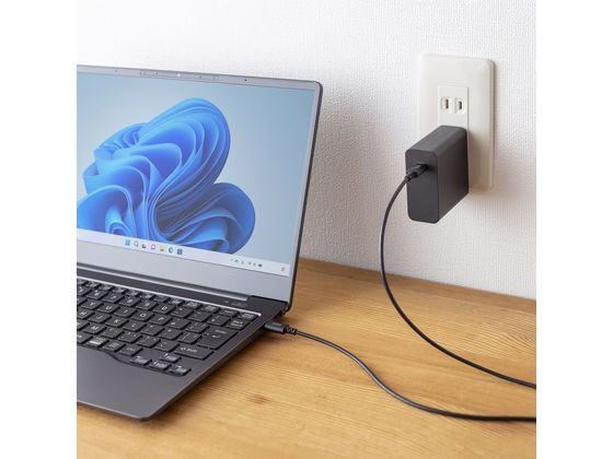 サンワサプライ USB 2.0 Type-Cケーブル PD60W 1.5m ブラック 1本（ご注文単位1本）【直送品】
