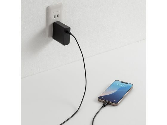 サンワサプライ USB 2.0 Type-Cケーブル PD60W 1.5m ブラック 1本（ご注文単位1本）【直送品】