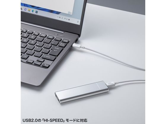 サンワサプライ USB 2.0 Type-Cケーブル 2m ホワイト KU-CCP6020W 1本（ご注文単位1本）【直送品】