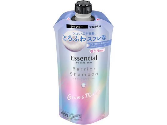 KAO エッセンシャル プレミアム バリアシャンプー グロウ 替え 340mL 1個（ご注文単位1個）【直送品】