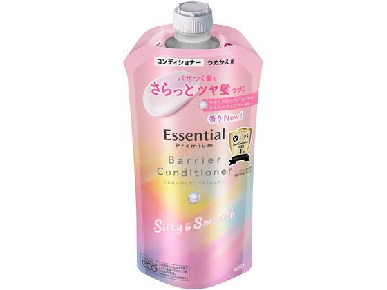 KAO エッセンシャル プレミアム バリアコンディショナー シルキー 替え 340mL 1個（ご注文単位1個）【直送品】