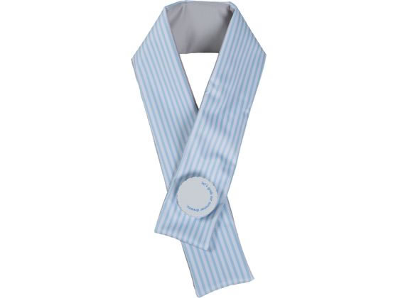 グローバル・ジャパン Icy氷嚢マフラー ストライプブルー L 1個（ご注文単位1個）【直送品】