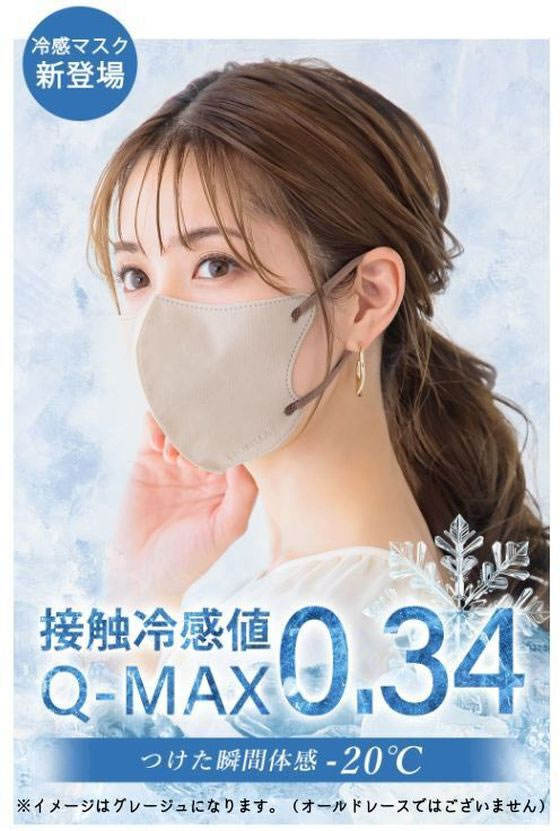 La Bella CICIBELLA 3D冷感マスク オールドレース 30枚入 BOX 1個（ご注文単位1個）【直送品】