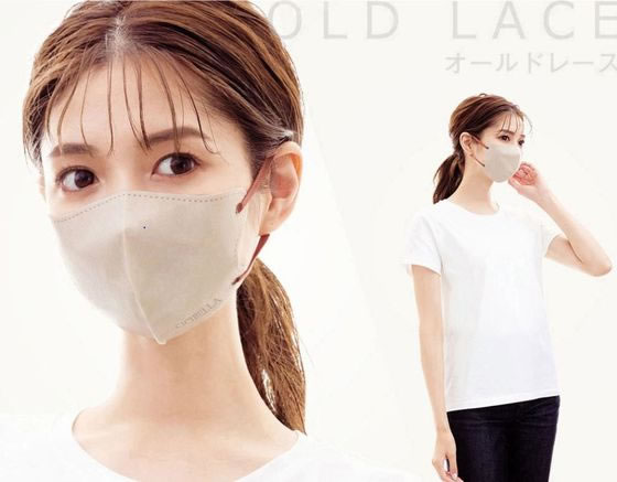 La Bella CICIBELLA 3D冷感マスク オールドレース 30枚入 BOX 1個（ご注文単位1個）【直送品】