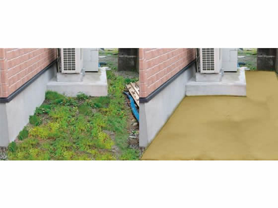 アイリスオーヤマ 固まる防草砂 イエロー 10L 1袋(ご注文単位1袋)【直送品】