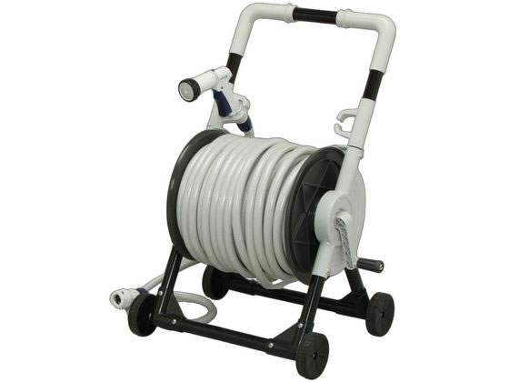 アイリスオーヤマ キャリングホースリール グレー 50m 1台(ご注文単位1台)【直送品】
