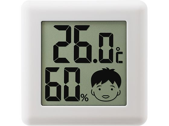 アズワン デジタル温湿度計 ピッコラ ホワイト O-282WT 62-8553-19 1個（ご注文単位1個）【直送品】