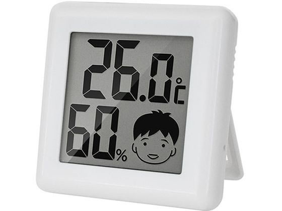 アズワン デジタル温湿度計 ピッコラ ホワイト O-282WT 62-8553-19 1個(ご注文単位1個)【直送品】