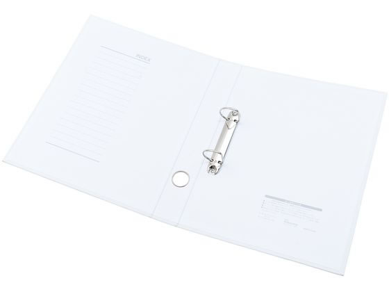 ハピラ PP貼Dリングファイル ホワイト RGFD8WH 1冊(ご注文単位1冊)【直送品】