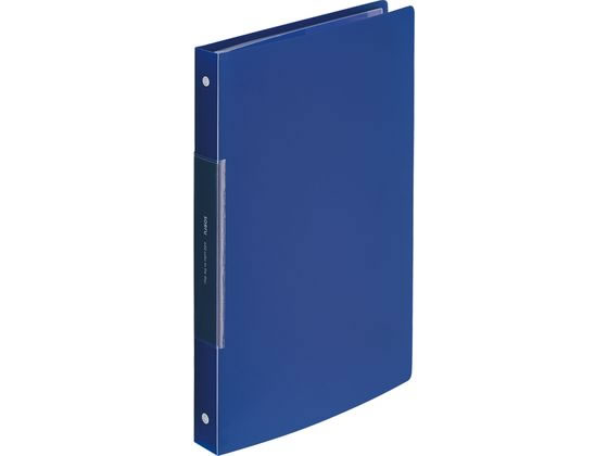 リヒトラブ soeru クリヤーブック A4 ポケット交換 30穴インディゴブルー 1冊(ご注文単位1冊)【直送品】