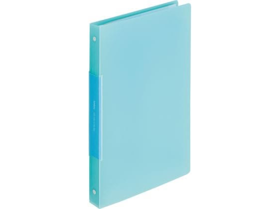 リヒトラブ soeru クリヤーブック A4 ポケット交換 30穴 アイスブルー 1冊(ご注文単位1冊)【直送品】