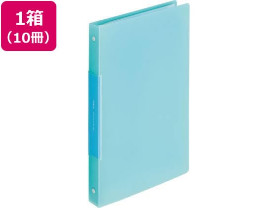 リヒトラブ soeru クリヤーブック A4 ポケット交換 30穴アイスブルー10冊 1箱(ご注文単位1箱)【直送品】