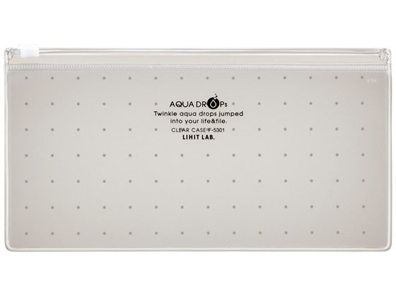 リヒトラブ AQUA DROPs クリヤーケース PEN(通帳) 乳白 5枚 1パック（ご注文単位1パック）【直送品】