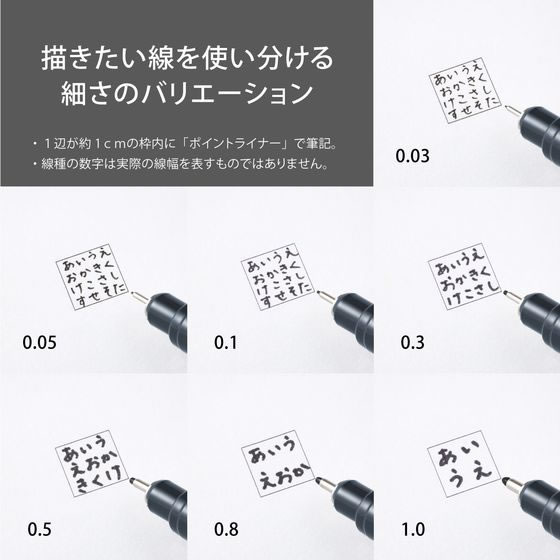 ぺんてる ミリペン ポイントライナー 0.1mm 黒 S20P-1AD 1本(ご注文単位1本)【直送品】