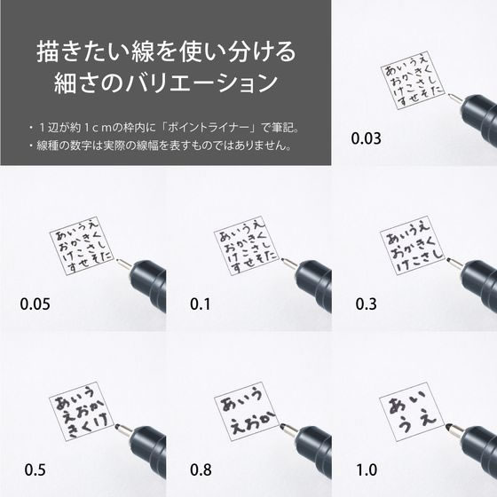 ぺんてる ミリペン ポイントライナー 0.3mm 黒 S20P-3AD 1本（ご注文単位1本）【直送品】