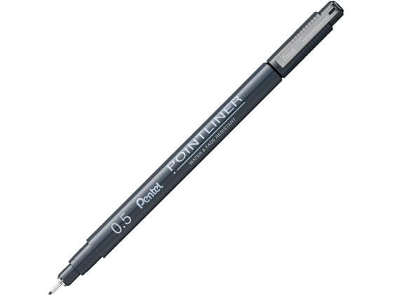 ぺんてる ミリペン ポイントライナー 0.5mm 黒 S20P-5AD 1本（ご注文単位1本）【直送品】