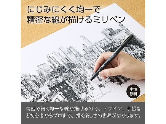 ぺんてる ミリペン ポイントライナー 7種セット S20P-7STA 1セット(ご注文単位1セット)【直送品】