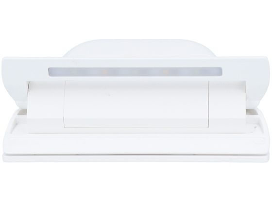 サンスター文具 ひかるクリップ terasuno ホワイト S3625117 1個(ご注文単位1個)【直送品】