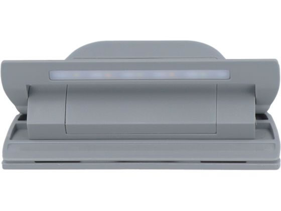 サンスター文具 ひかるクリップ terasuno グレー S3625125 1個(ご注文単位1個)【直送品】