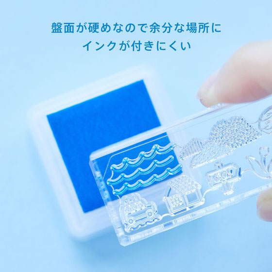 キングジム 透明スタンプ 氷印 スタンプパッド ミズウミ CLP-001 1個(ご注文単位1個)【直送品】