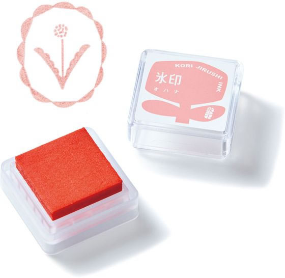 キングジム 透明スタンプ 氷印 スタンプパッド オハナ CLP-003 1個(ご注文単位1個)【直送品】