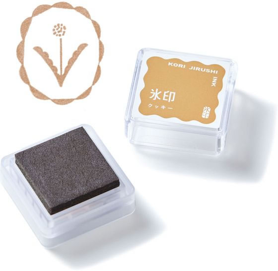 キングジム 透明スタンプ 氷印 スタンプパッド クッキー CLP-004 1個（ご注文単位1個）【直送品】