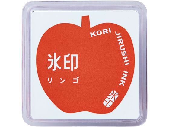 キングジム 透明スタンプ 氷印 スタンプパッド リンゴ CLP-006 1個（ご注文単位1個）【直送品】