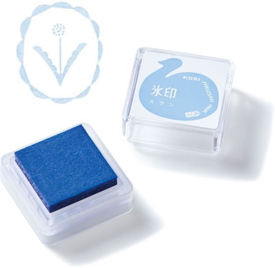 キングジム 透明スタンプ 氷印 スタンプパッド スワン CLP-007 1個（ご注文単位1個）【直送品】