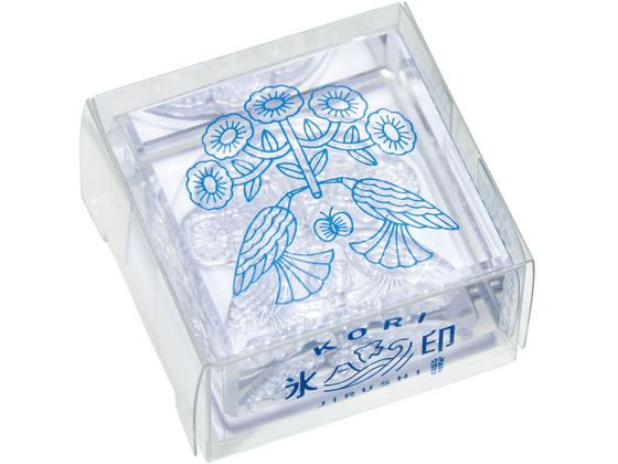 キングジム 透明スタンプ 氷印 ハナヒラク CLSA33-005 1個（ご注文単位1個）【直送品】