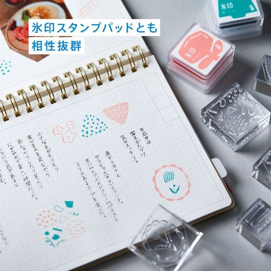 キングジム 透明スタンプ 氷印 ヒカリサク CLSA33-010 1個(ご注文単位1個)【直送品】