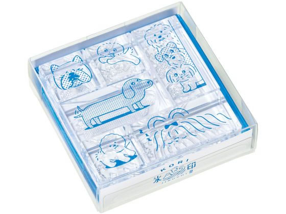 キングジム 透明スタンプ 氷印 セット イヌセット CLSSA-002 1セット（ご注文単位1セット）【直送品】